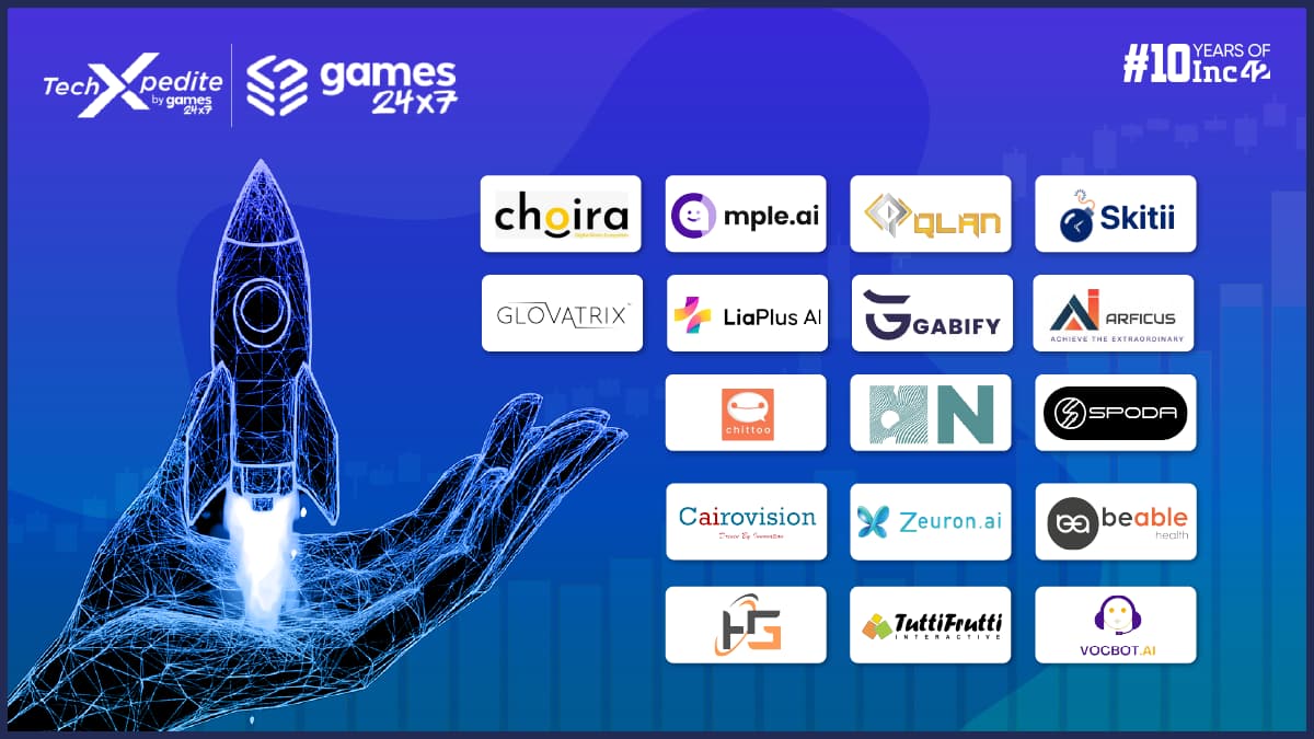 Meet The 17 Startups Selected For Games24x7's TechXpedite Accelerator Programme