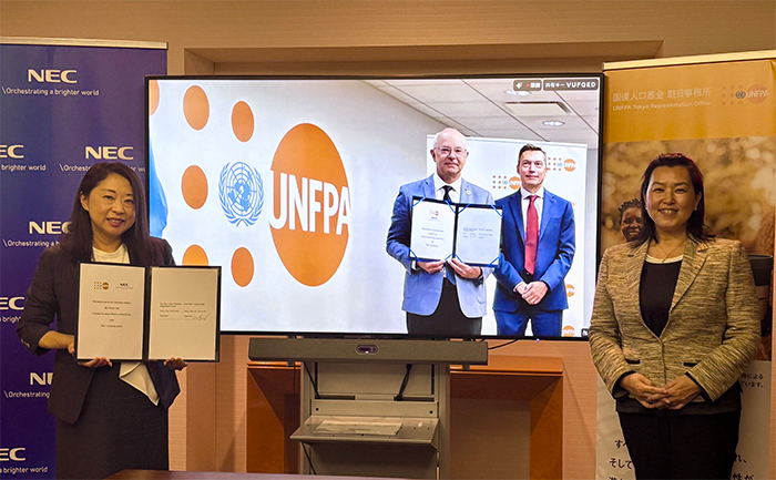 NEC and the United Nations Population Fund (UNFPA) collaborate on the development of a beneficiary information management system