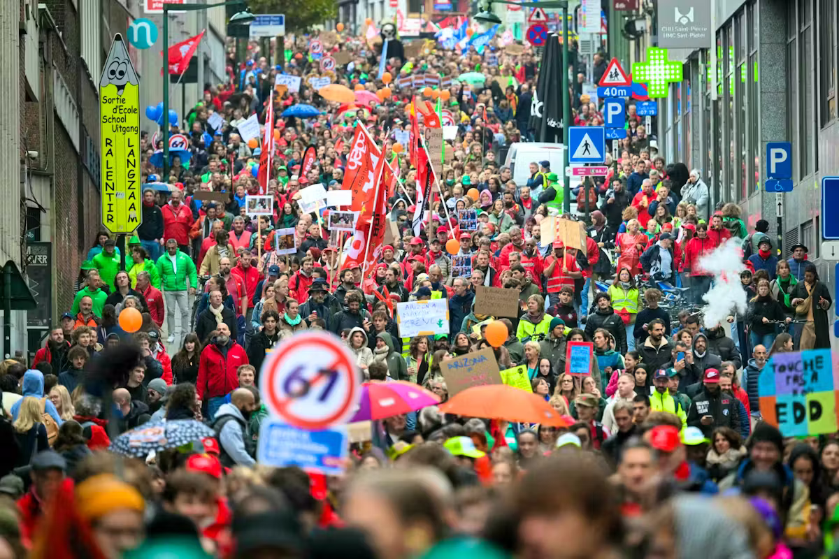 La Belgique paralysée par une grève nationale de trois jours