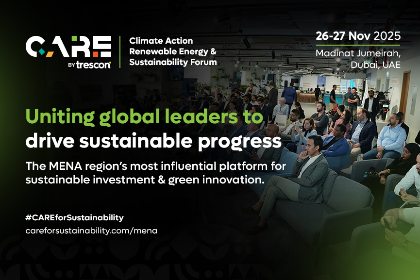 CARE MENA – the region’s most impactful stage for climate action and clean energy innovation – kicks off on 26 November in Dubai