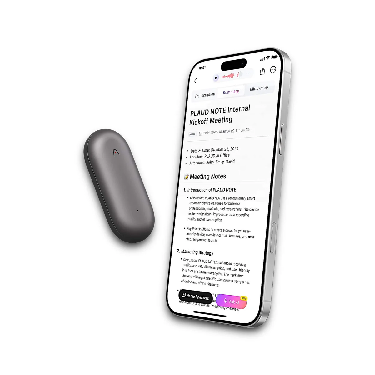 Plaud Expands AI Lineup With New Pin and Meeting Notetaking Software