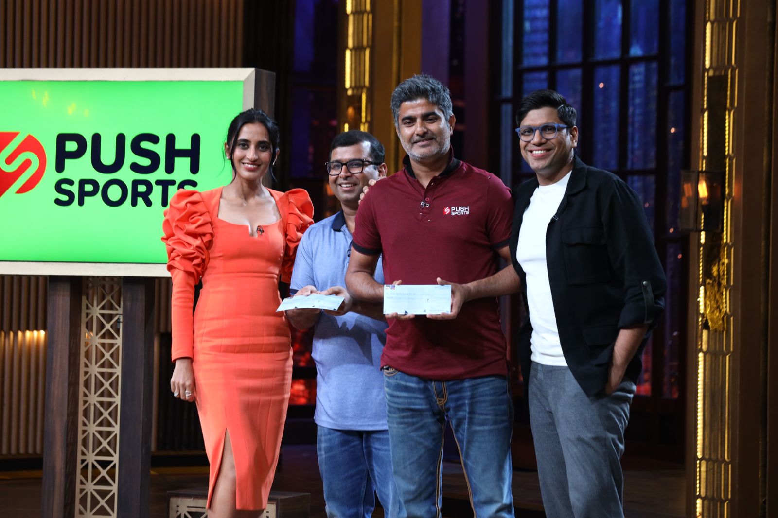 Sports-Tech start-up, Push Sports, bags investment from Vineeta Singh & Peyush Bansal on Shark Tank India