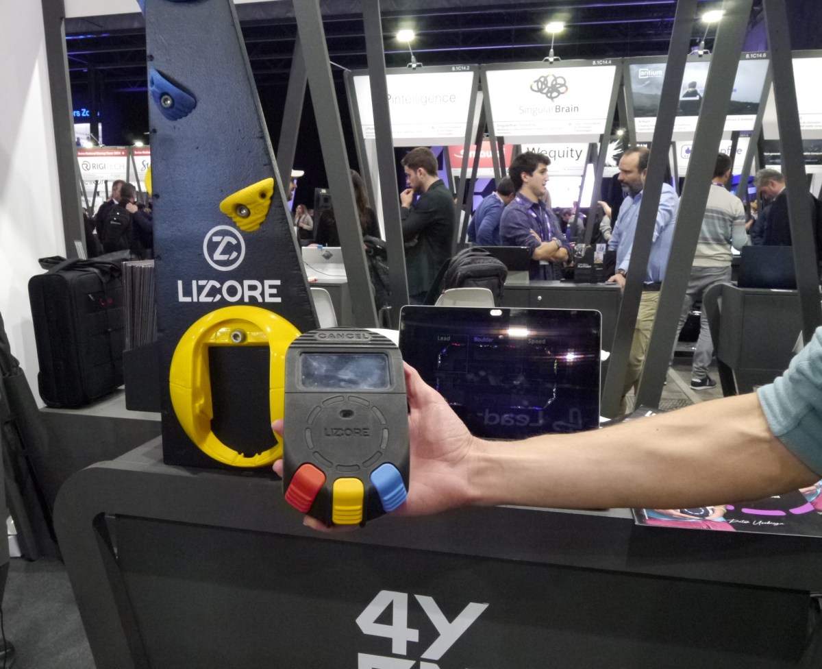 Lizcore's sport tracking system is minimalist enough for indoor climbers to actually use
