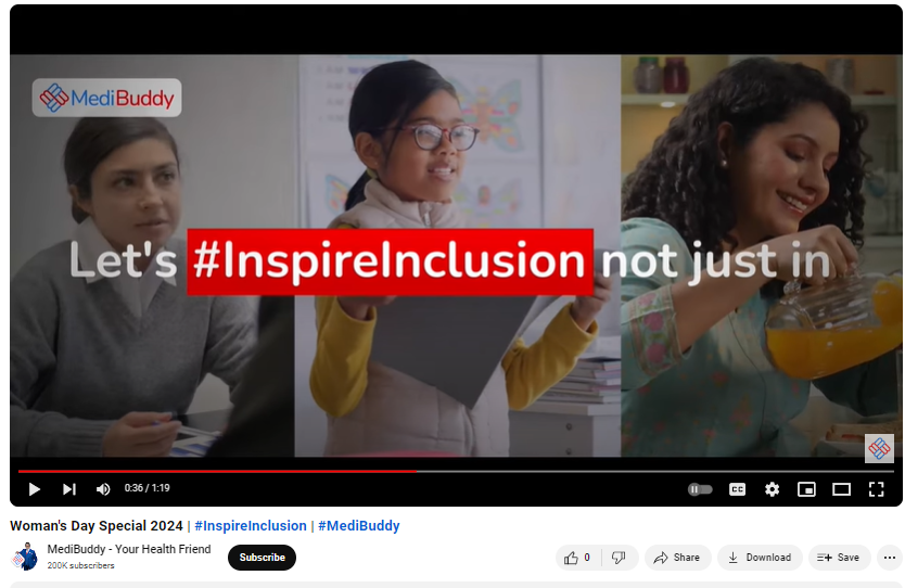 MediBuddy Champions Women's Health Empowerment with their latest International Women's Day Campaign- #InspireInclusion