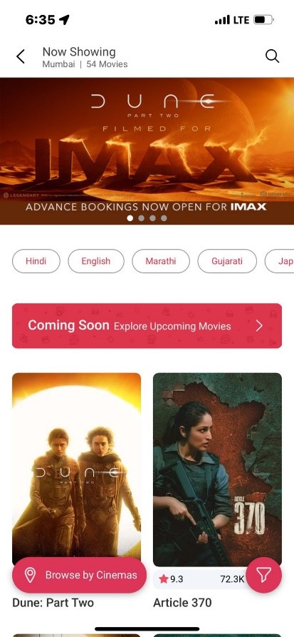 IMAX and BookMyShow Announce New Digital Collaboration for Premium Entertainment Seekers in India