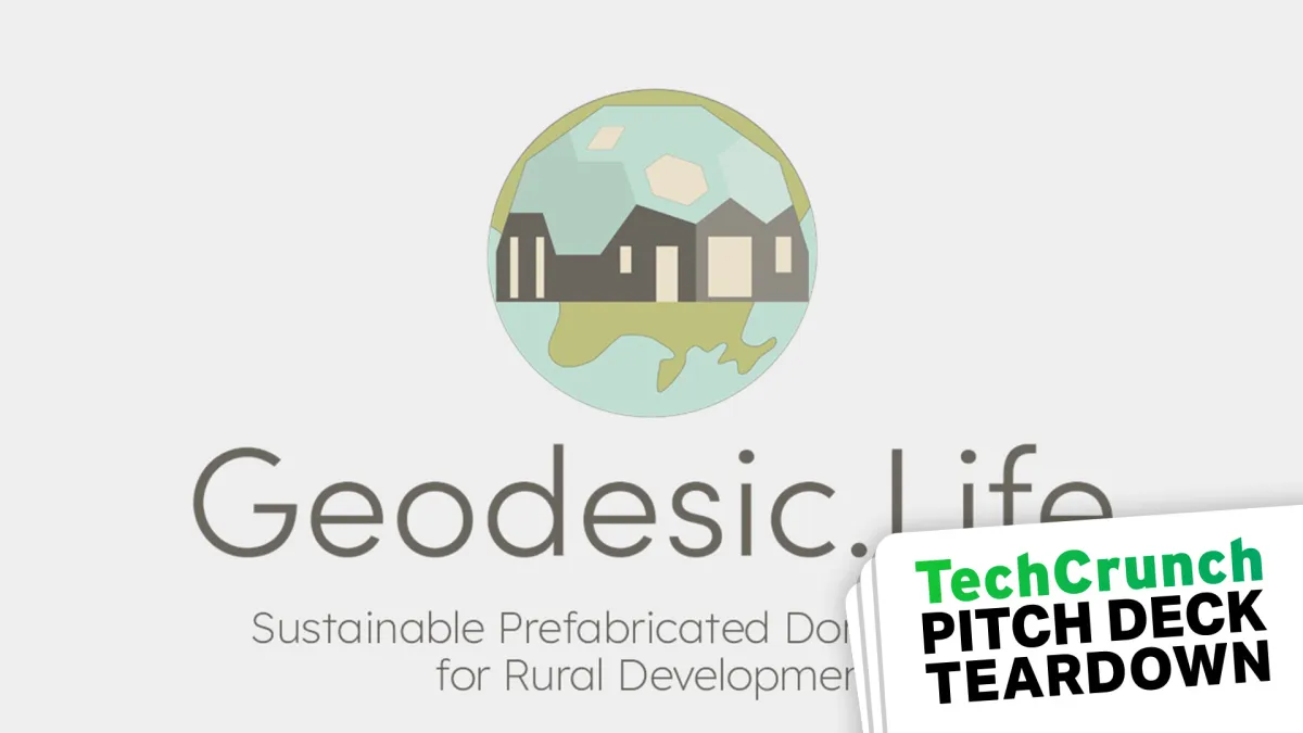 Sample Pre-seed pitch deck: Geodesic.Life's $500k deck