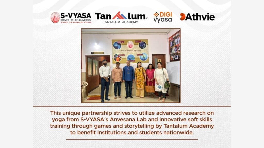 Partnership Between Tantalum Academy and S-VYASA University Brings Yoga and Soft Skills to Indian Education