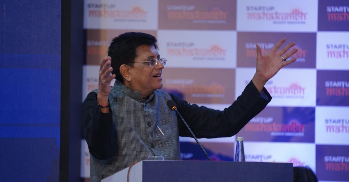 Piyush Goyal Calls For A New Startup City To Bolster India’s Startup Ecosystem