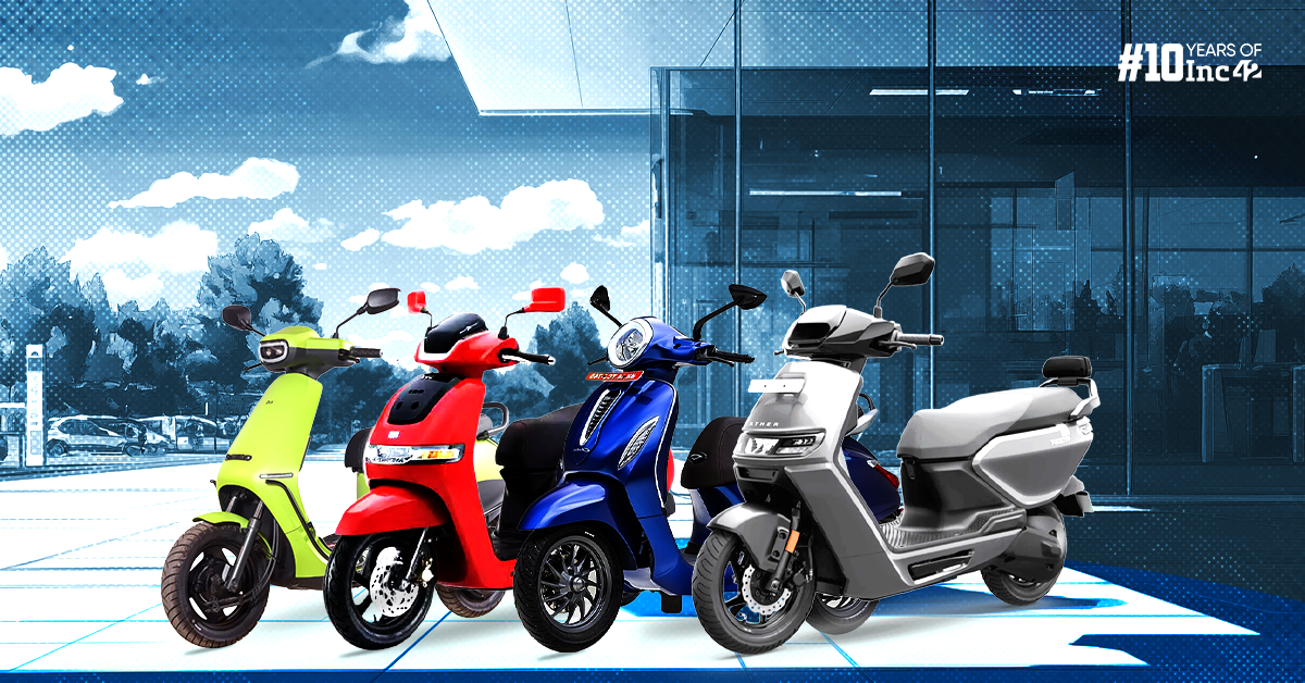 Two-Wheeler EV Sales Slowdown In Sept; Ola Electric’s Market Share Drops, Bajaj Overtakes TVS