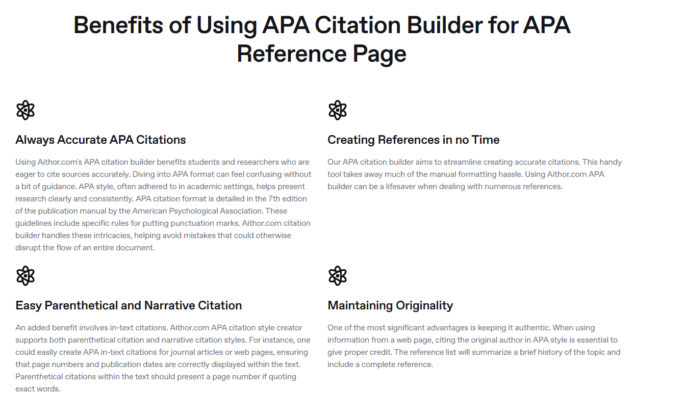 APA Citation Generator for Accurate References