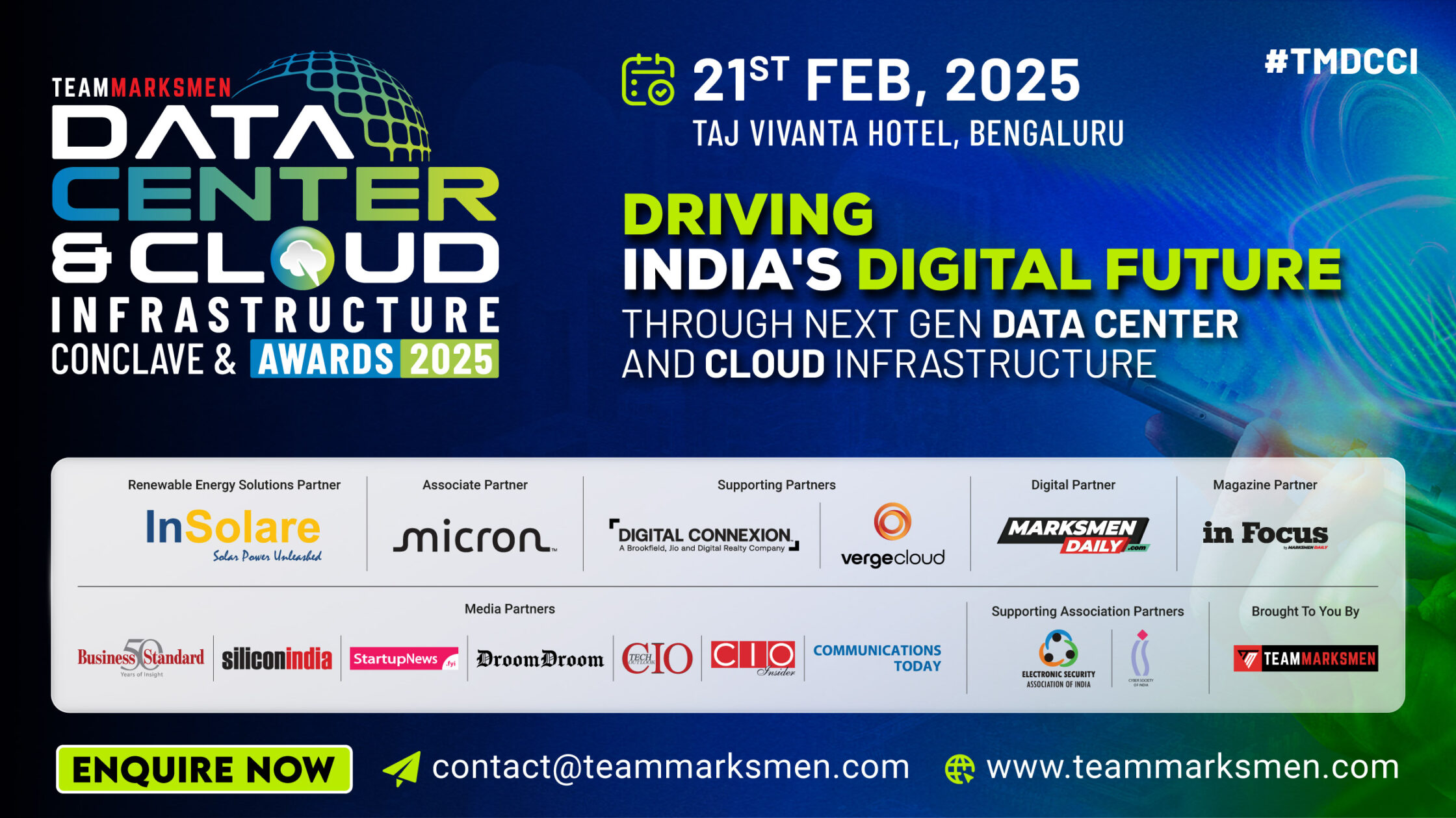 Team Marksmen's Data Center and Cloud Infrastructure Conclave & Awards 2025 Charts the Future of Digital Infrastructure