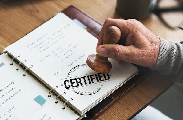 guarantee approved authorized certified concept, Picture