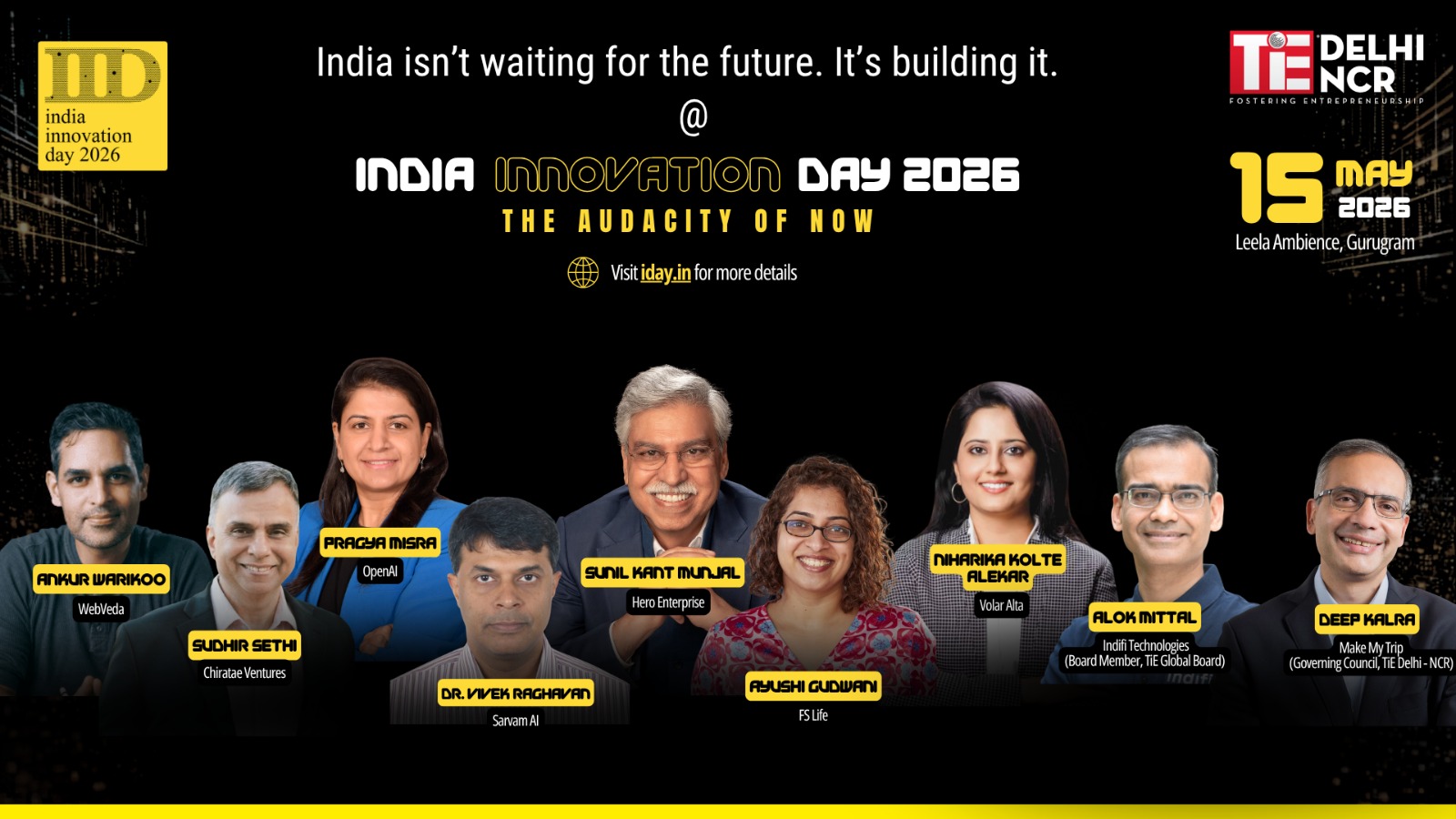 India Innovation Day 2026: TiE Delhi-NCR to Host Premier DeepTech and AI Summit in Gurugram