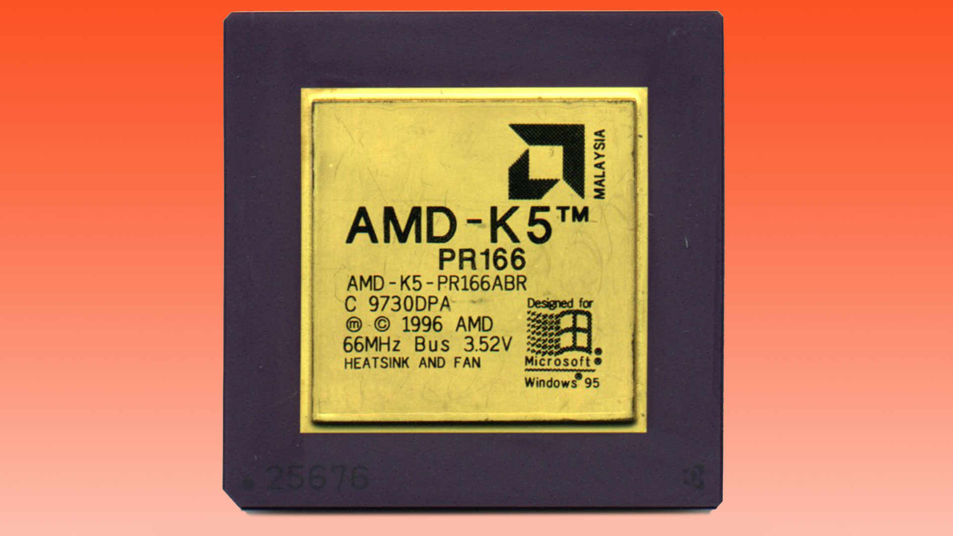 AMD K5 PR-166 microprocessor 