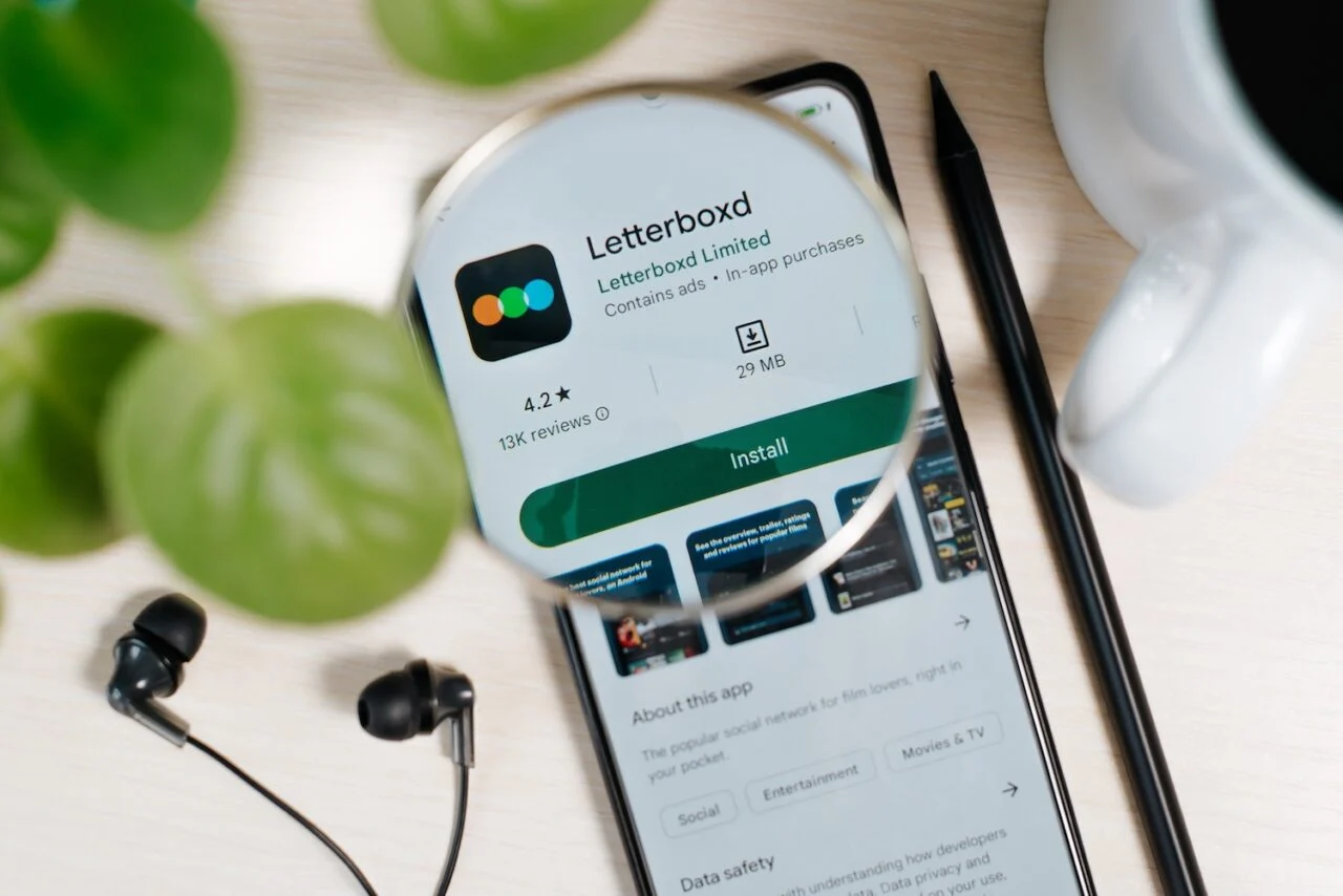 The Letterboxd icon in the App Store on an iPhone