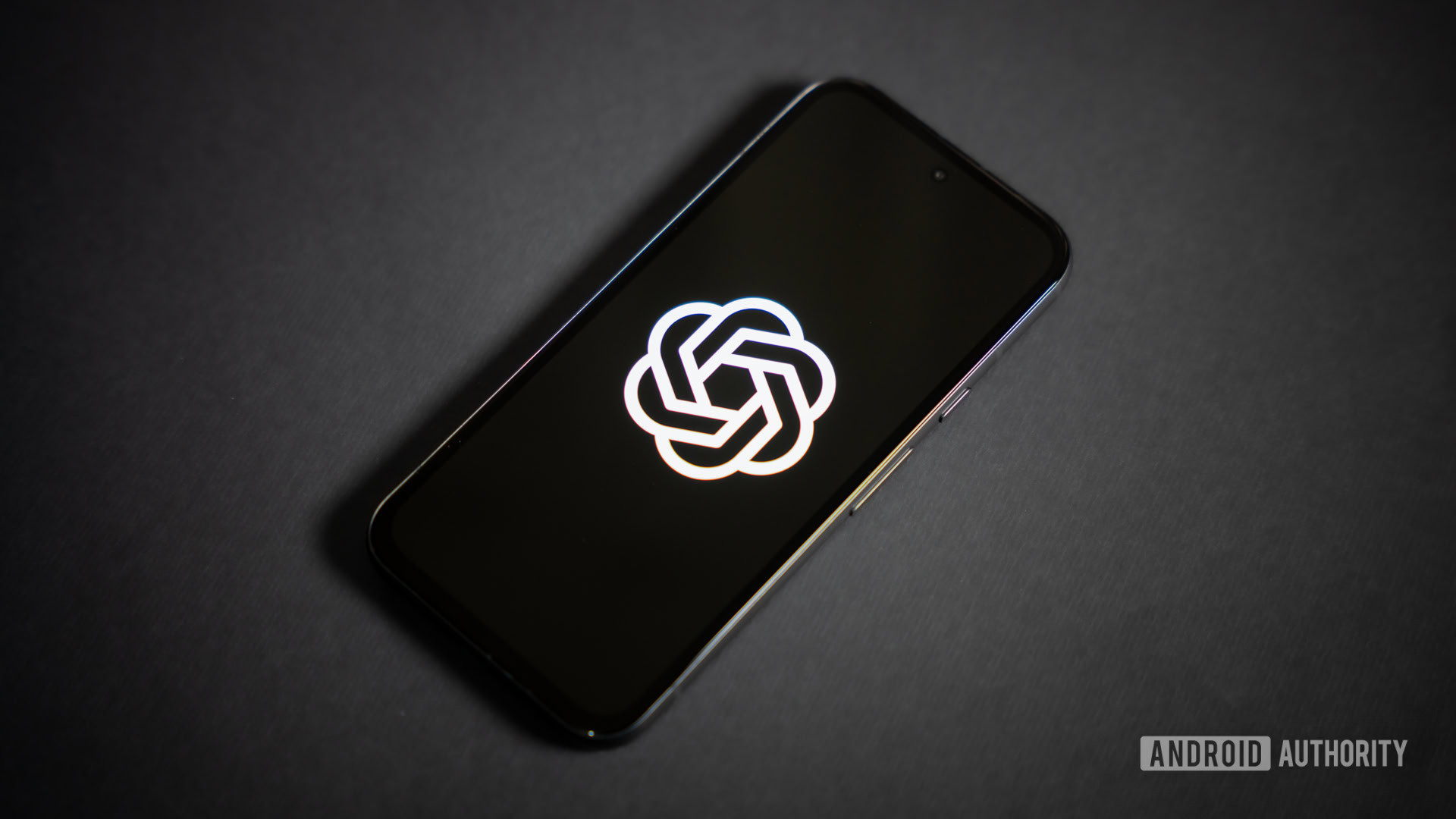 Open AI ChatGPT logo on phone stock photo 6