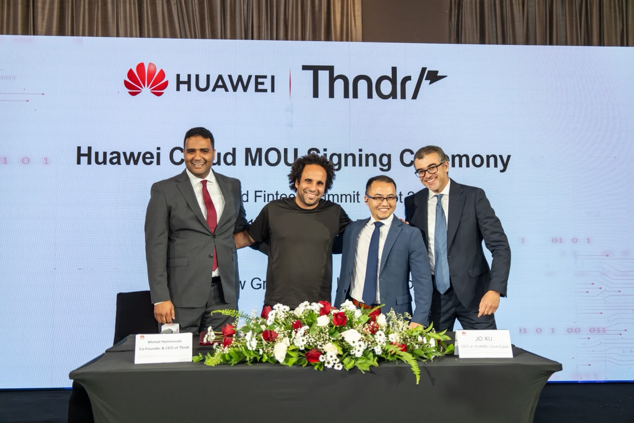 Supporting the Next Generation of Digital Investment Platforms: Huawei Cloud and Thndr Sign MoU to Accelerate Fintech Innovation in Egypt