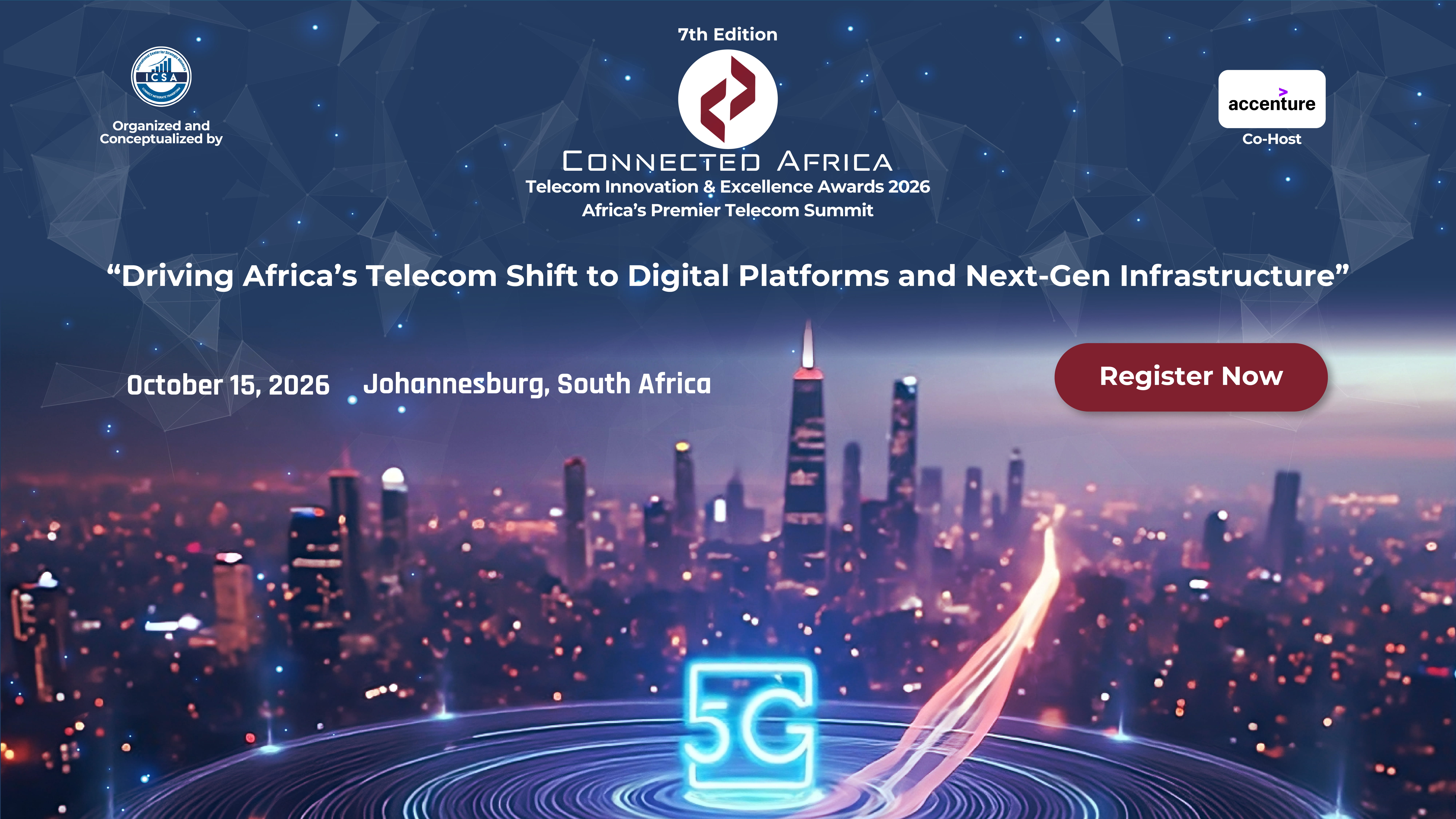 7th Edition Connected Africa 2026: The Premier Telecom Summit & Innovation Awards in Johannesburg