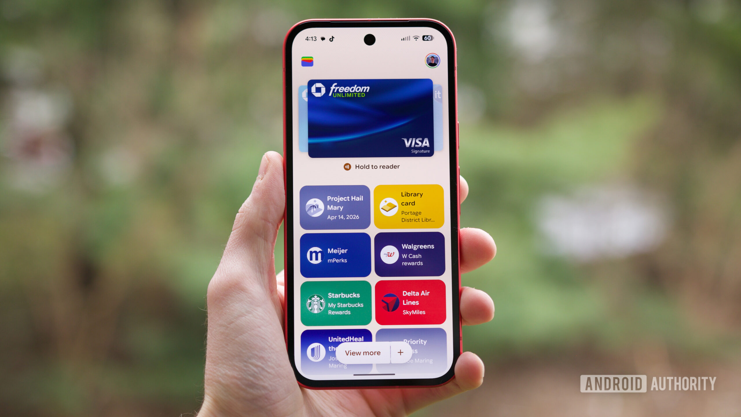 New Google Wallet UI running on a Pixel, as of April 2026.