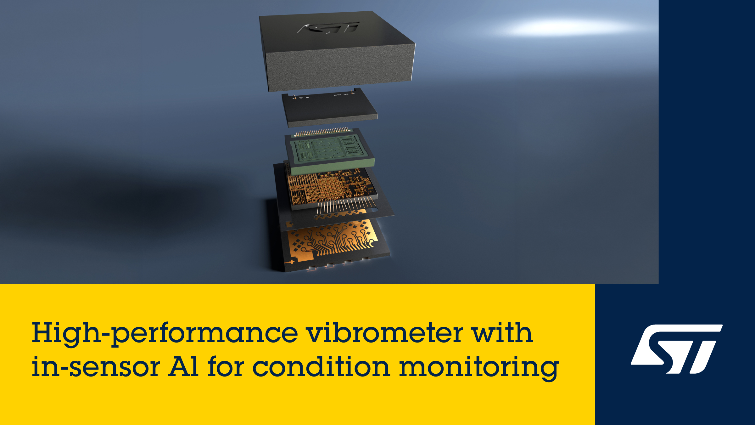 STMicroelectronics high-performance vibration sensor with in-sensor AI offers a compelling alternative to piezosensor to fast-growing industrial condition-monitoring market