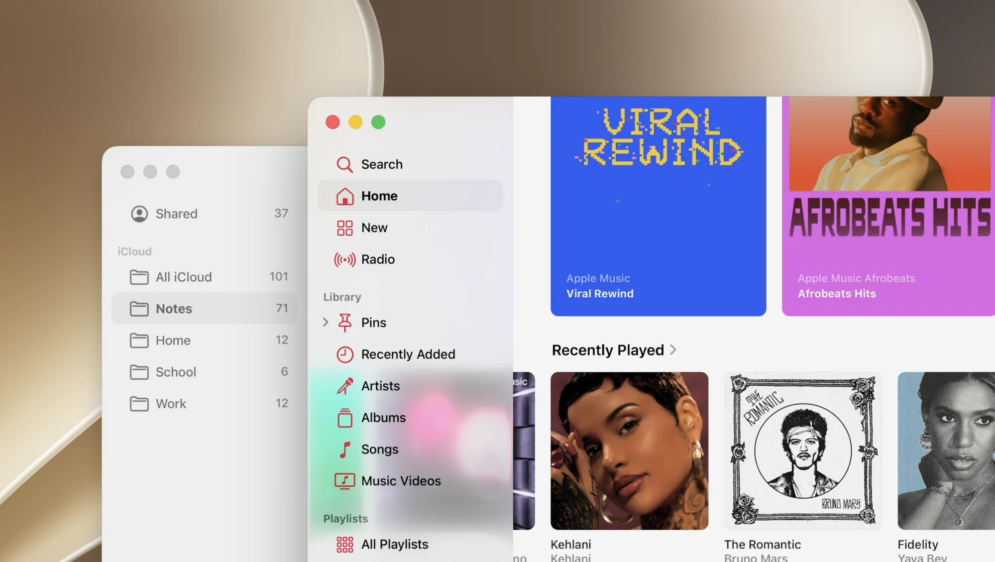 apple mac navigation bars reach the end of the window