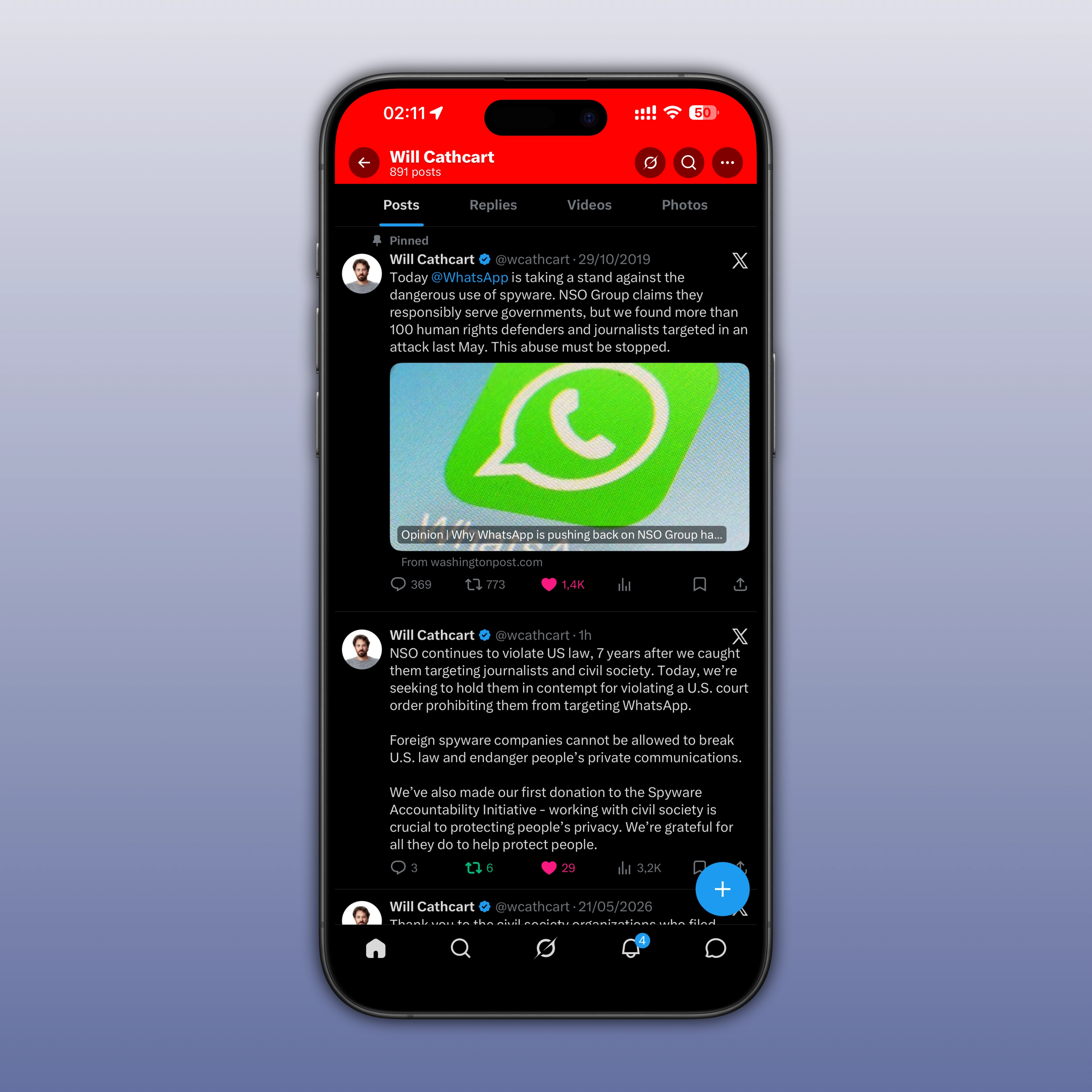 WhatsApp catches NSO Group violating court order