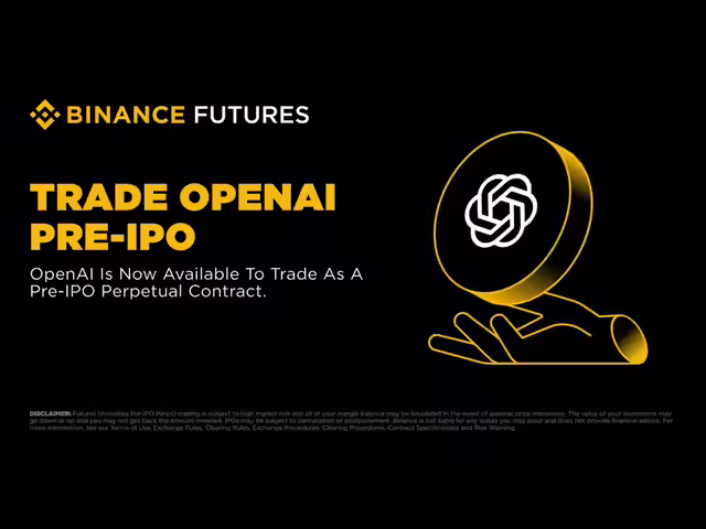 Binance extends pre-IPO perpetual lineup to OpenAI after SpaceX success