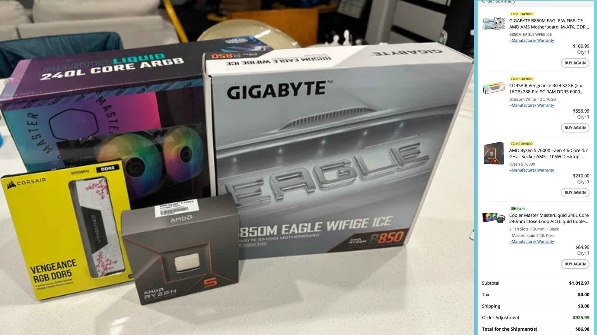 Redditor scores impressive $1,000 PC haul for just $86
