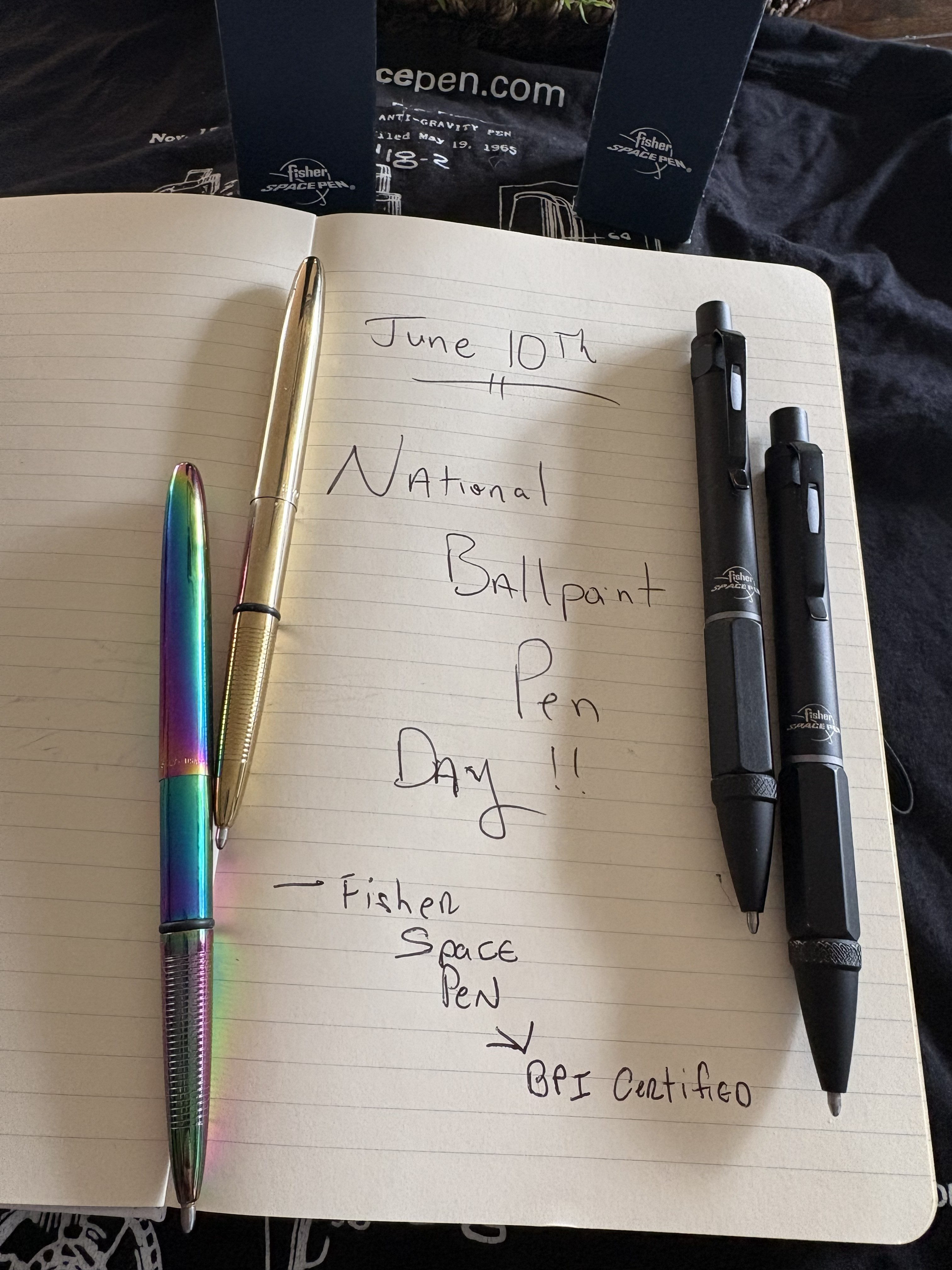 Fisher Space Pen Champions “Ballpoint Pen Intelligence” Over AI on National Ballpoint Pen Day, Celebrating 60 Years of American Innovation