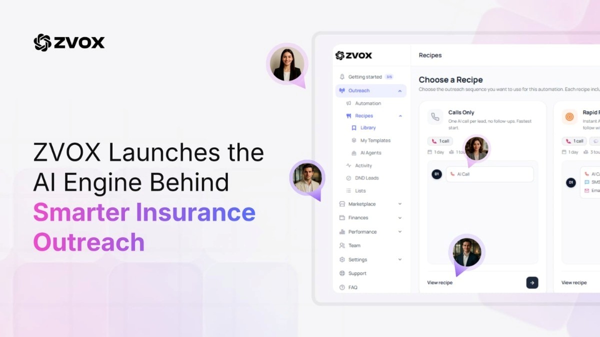 ZVOX Launches AI Infrastructure That Matches Every Insurance Lead with the Right Outreach Path