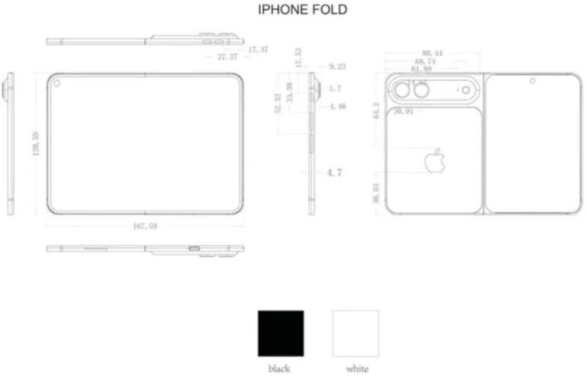 real look at apple iphone foldultra render image