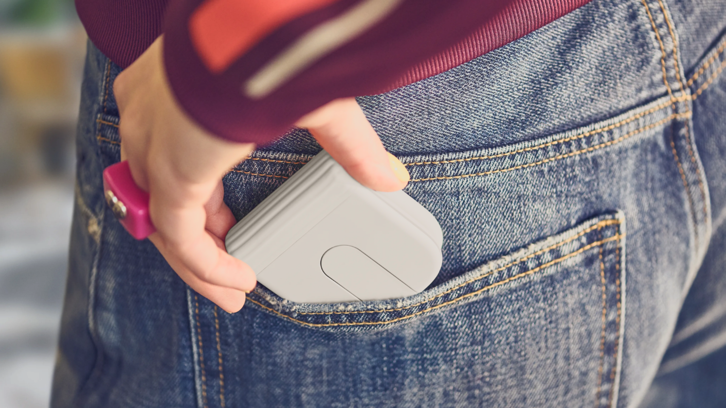 Logi Mobi Fold portable mouse bends in half and slides neatly into your pocket — wireless mouse has a battery life that will last up to a month