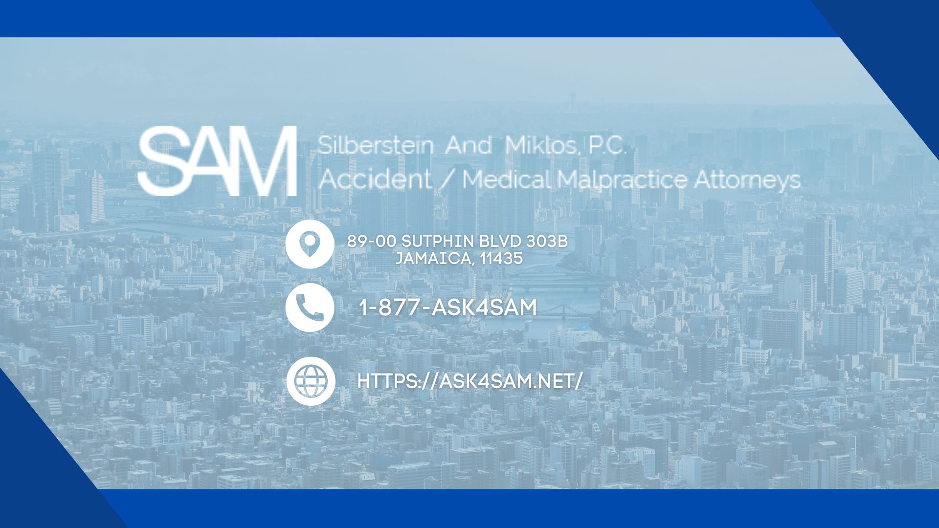 ASK4SAM by Silberstein & Miklos, P.C. Expands Focus on Medical Malpractice Representation for Victims of Serious Medical Errors in Queens