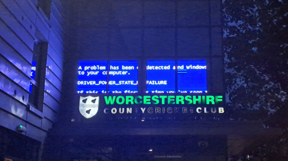 Windows bowls a BSOD at sports fans