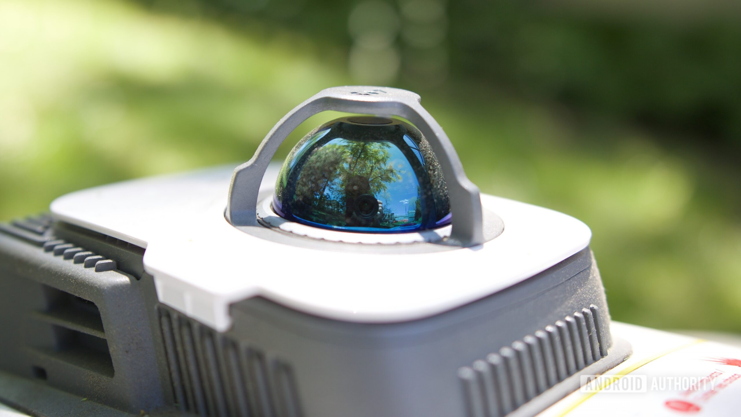 LiDAR sensor on the Mammotion LUBA 3 AWD.
