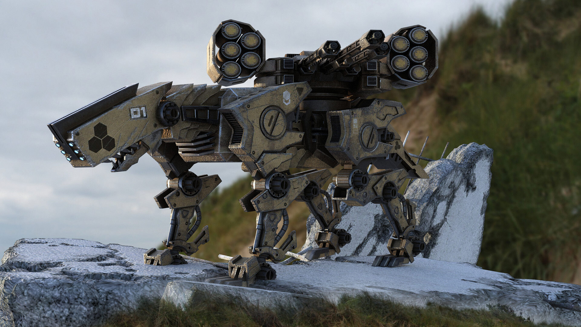 a robot security dog
