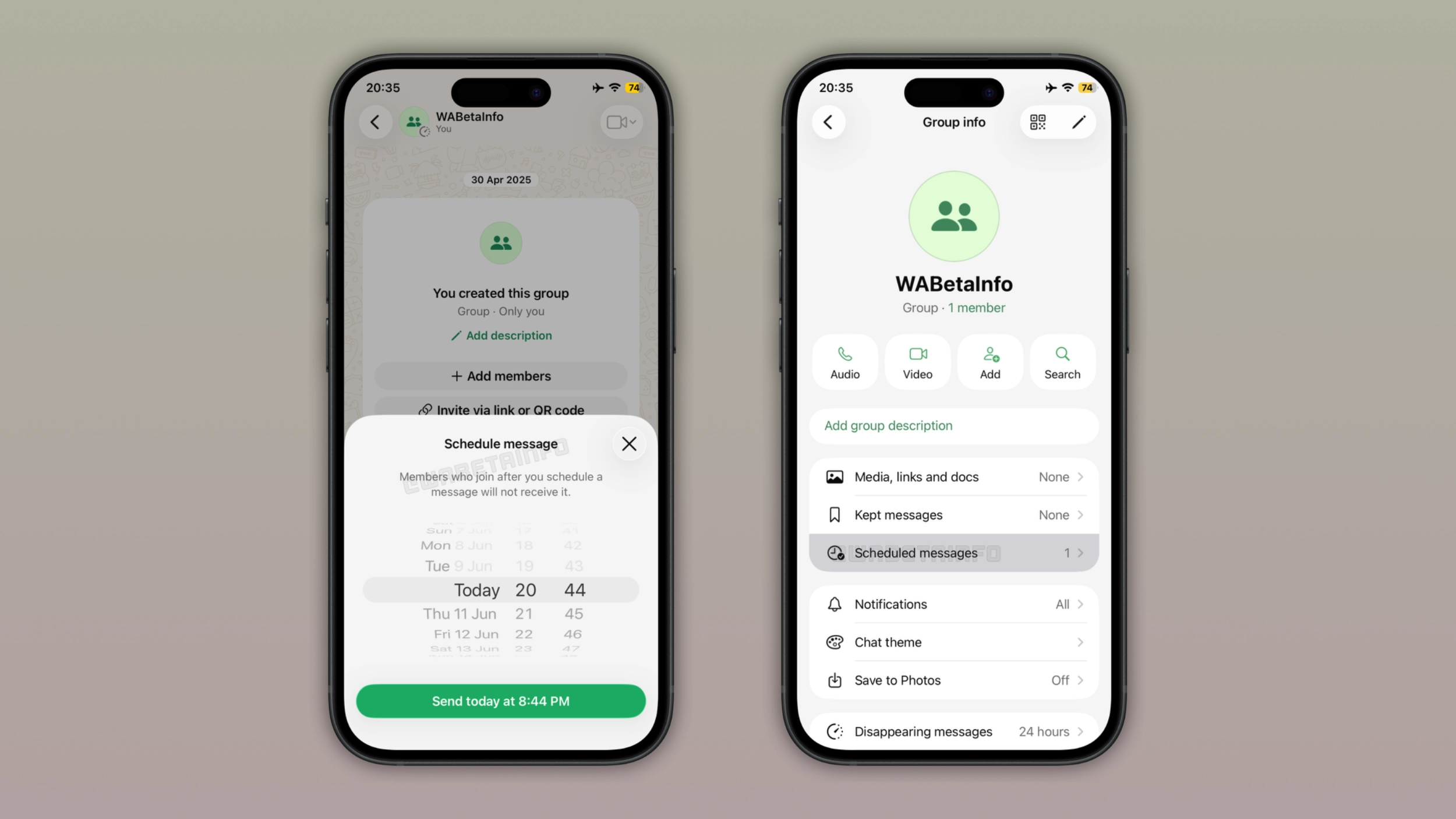 WhatsApp is working on scheduled messages on iOS