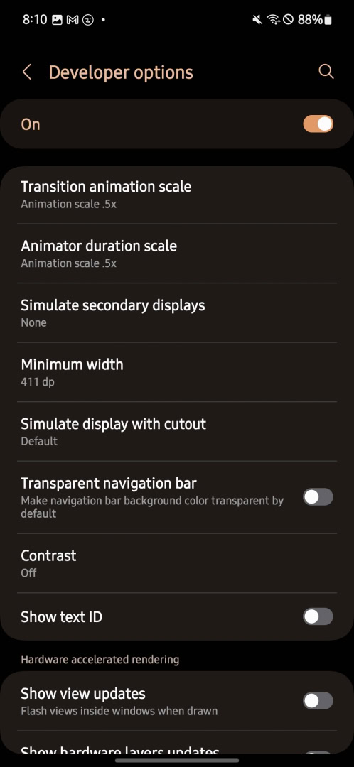samsung s24 fe minimum width setting screens 003