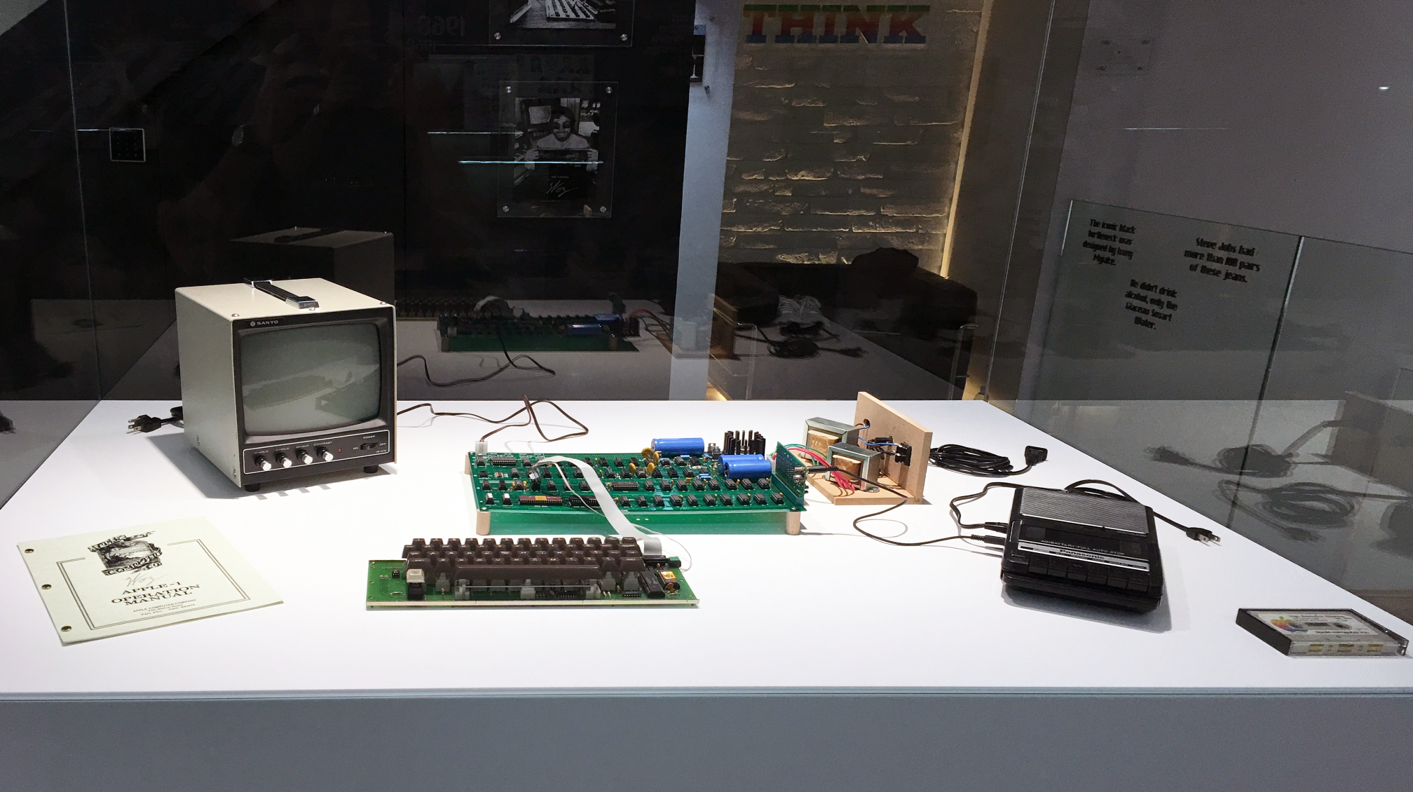 Apple-1 with accessories and monitor.