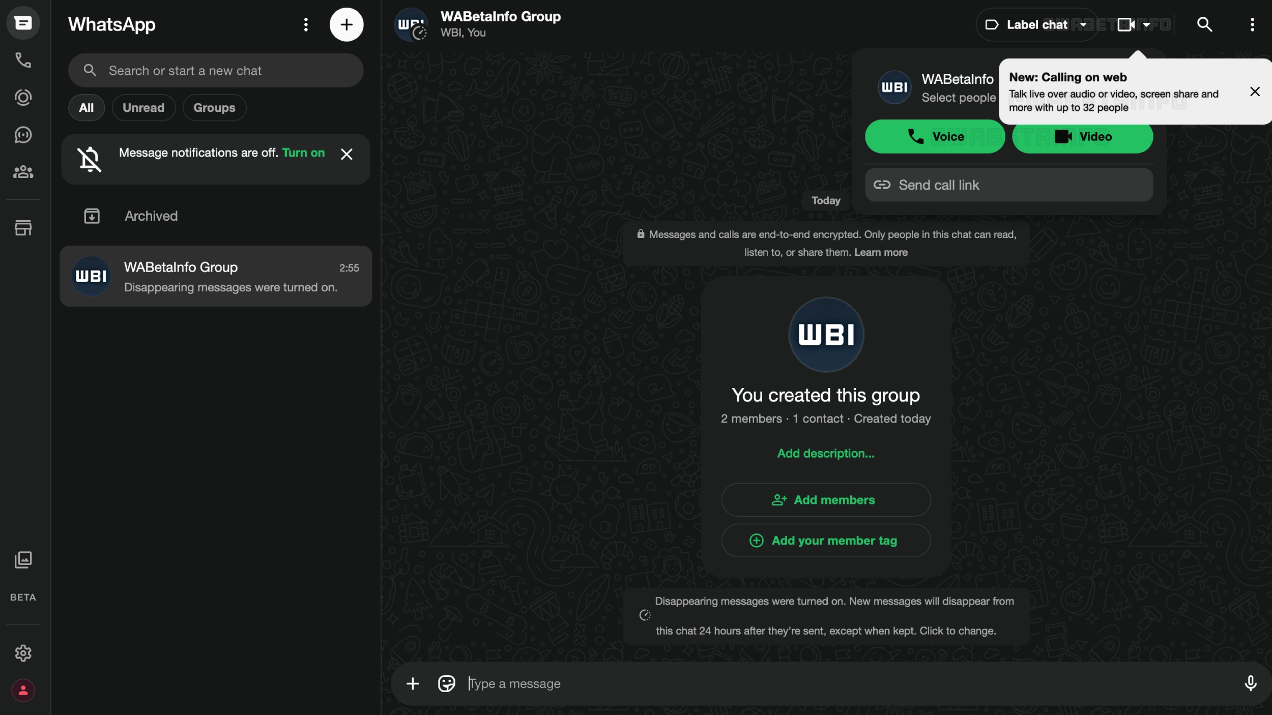 WhatsApp is rolling out group voice and video calls on the Web