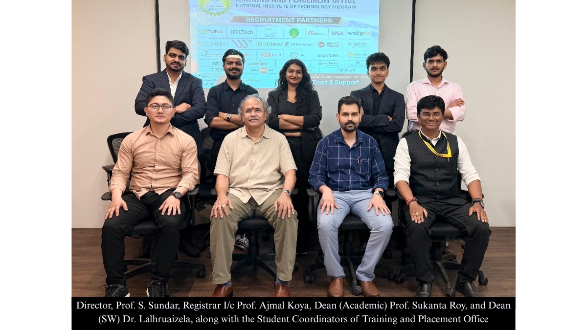 NIT Mizoram Continues its Record for Placement and Internship in the Academic Year 2025-26