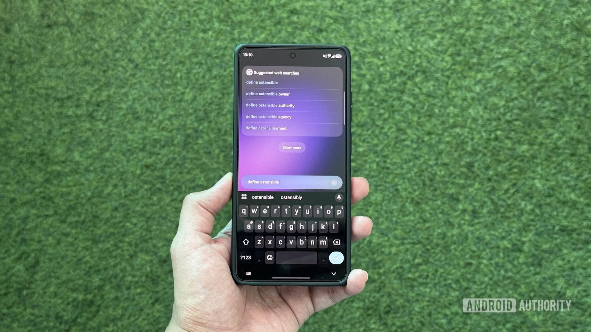 Samsung Finder can't define words.