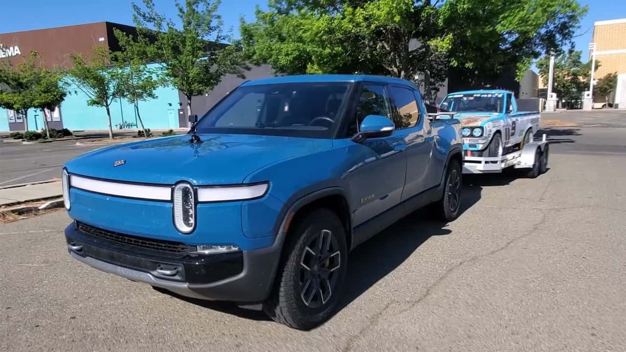 A Rivian R1T Towed A Big Trailer 1,500 Miles. Despite The Range Loss, It Cost Less Than Gas