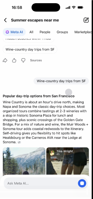 Meta’s new ‘AI Mode’ on Facebook pulls from public info across its platforms