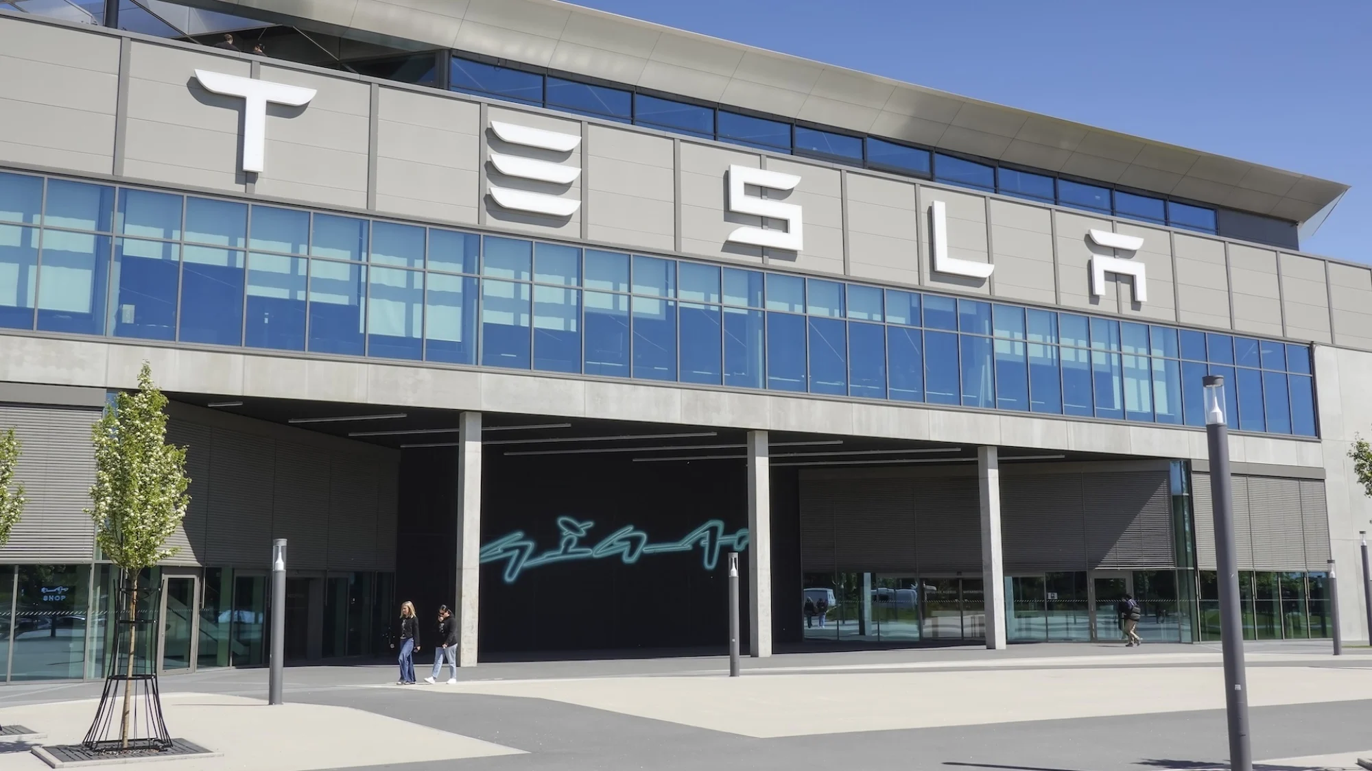 Tesla's Gigafactory Berlin-Brandenburg in Gr&uuml;nheide, Germany.