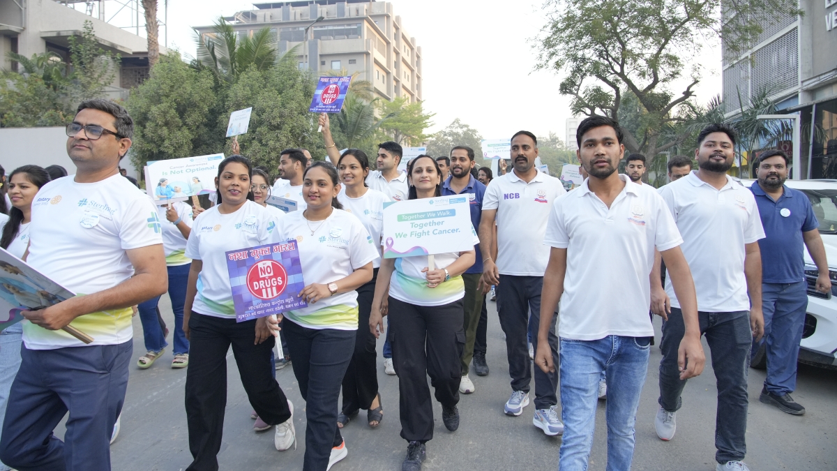 Sterling Hospitals’ Sindhubhavan Unit Spearheads Major Cancer Awareness Walkathon with Rotary Club