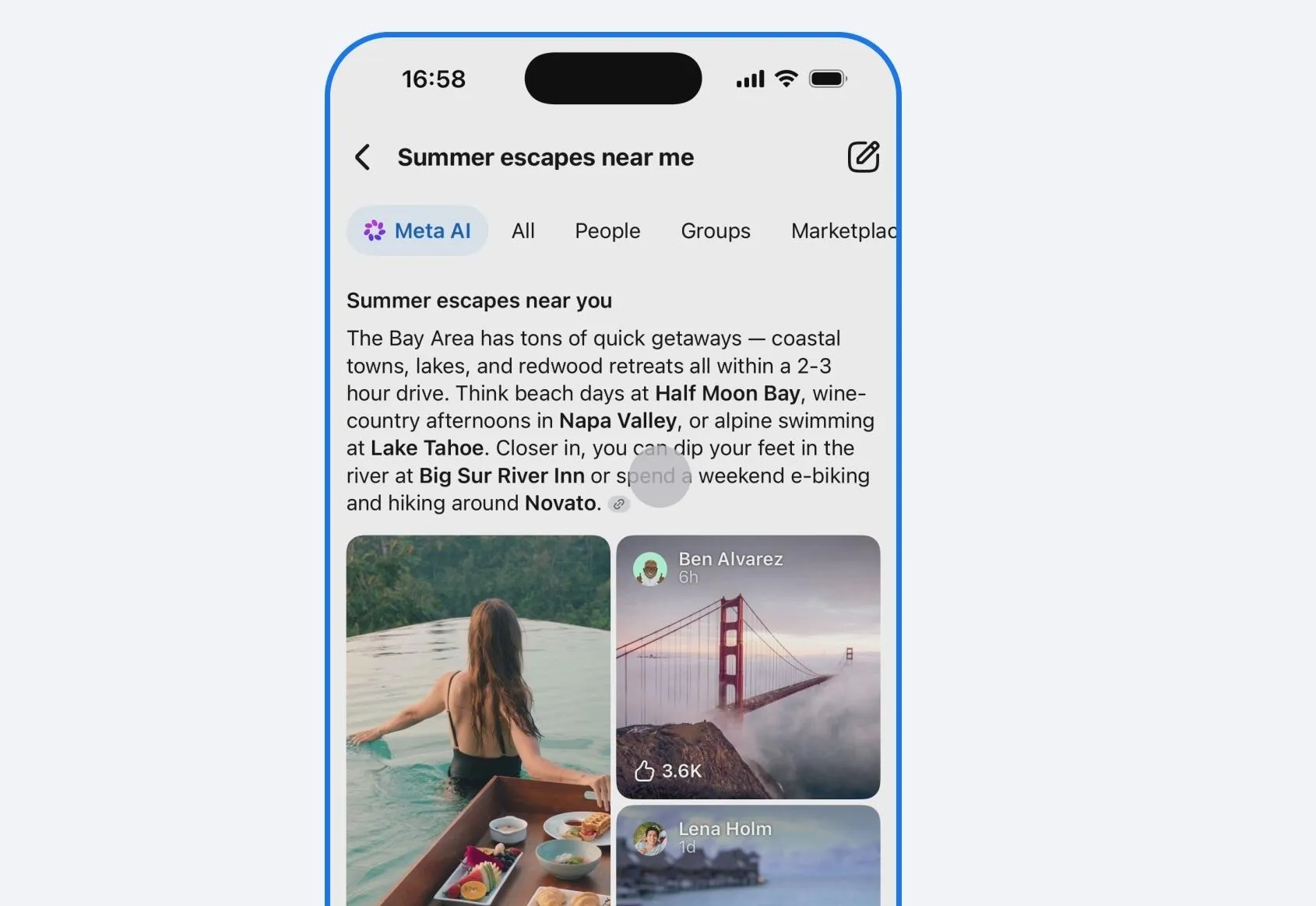 Facebook’s new AI Mode search gets its info from public posts