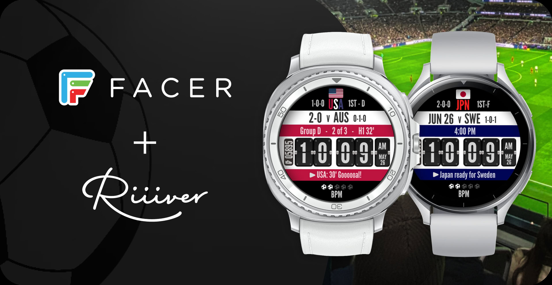 Facer x Citizen Kick It watchface for the FIFA World Cup 2026