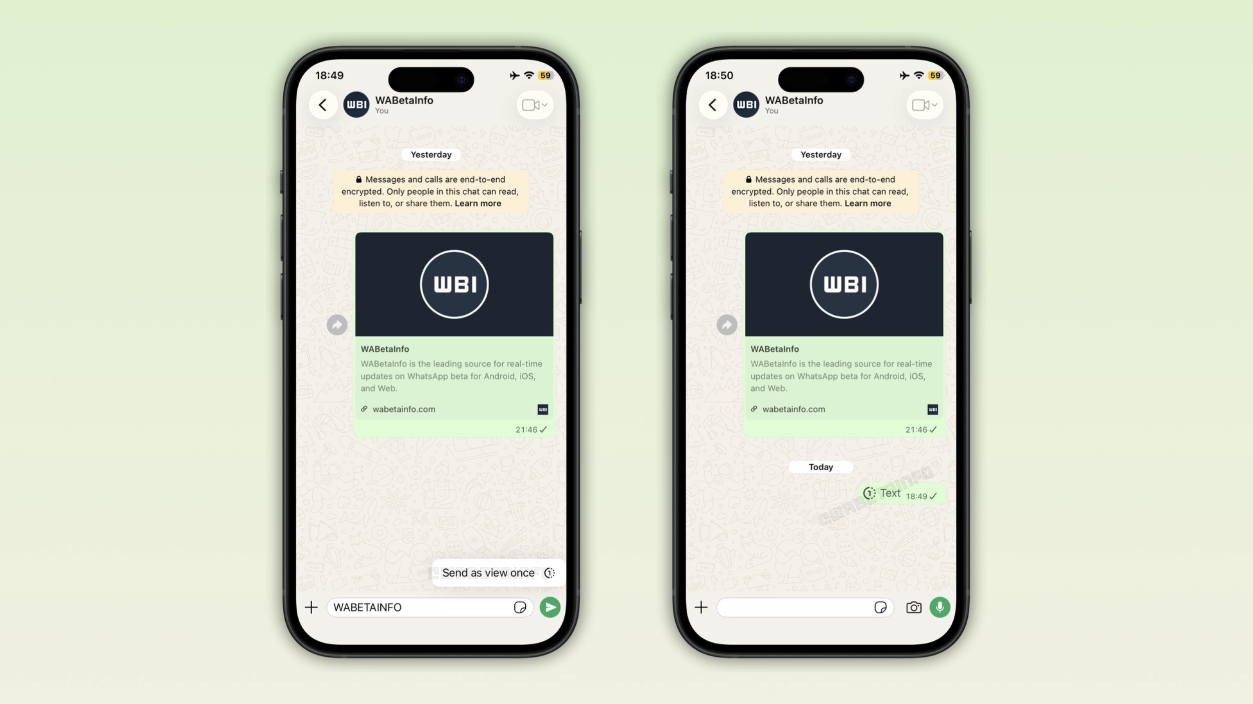 WhatsApp is working on view-once text messages for iPhone