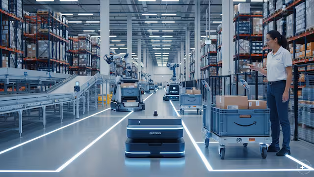 Amazon unveils next-gen Proteus robot, commits €10 billion Europe investment; 25,000 jobs planned